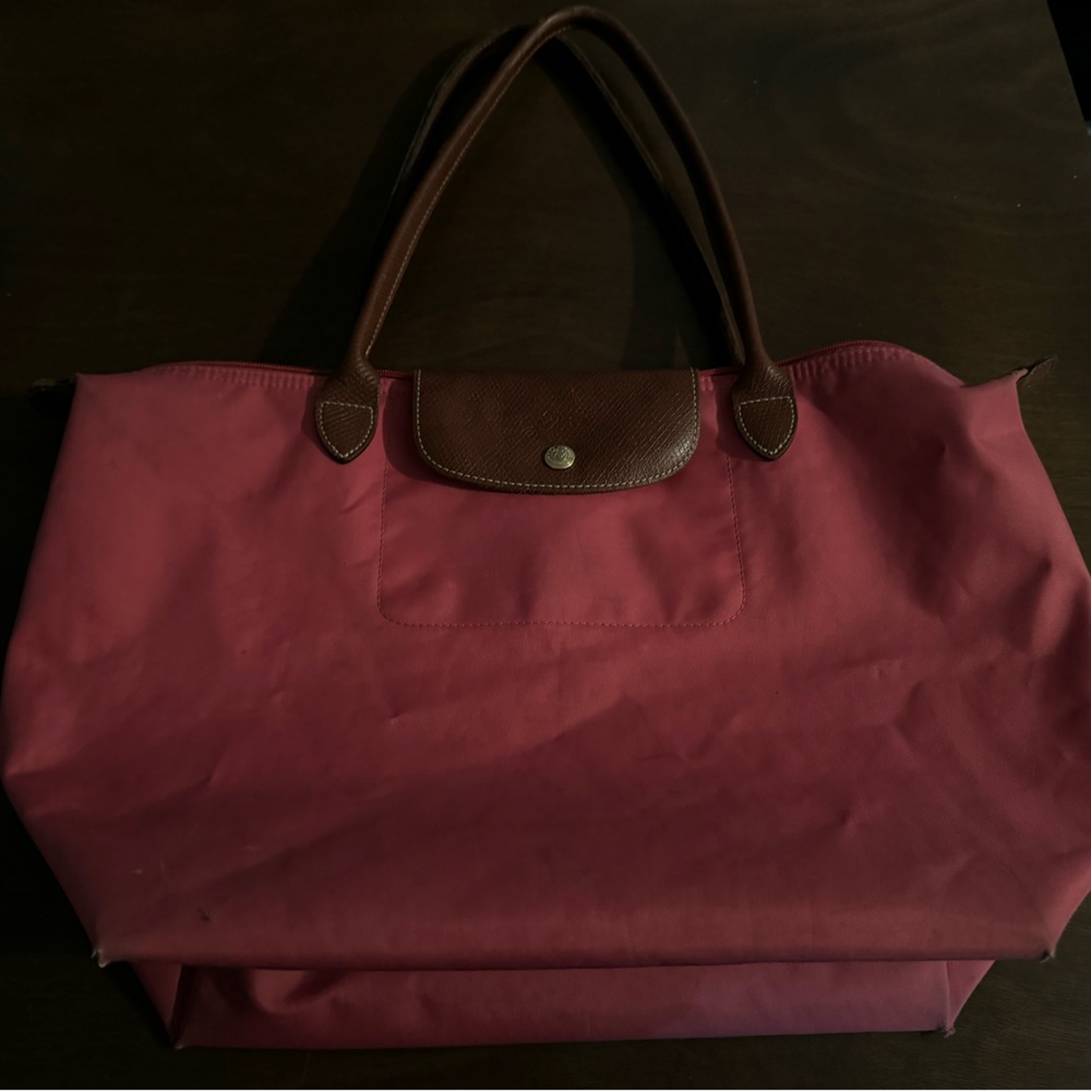 Pink longchamp tote